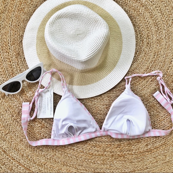 NWT• Candy Striped swim top - Picture 2 of 4